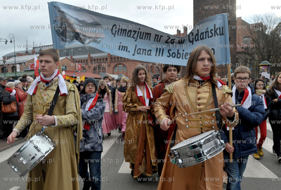 Gdanska Parada Niepodleglosci na ul. Podwale Staromiejskie....