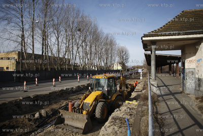 Gdansk Brzezno. Remont tramwajowego torowiska w ramach...