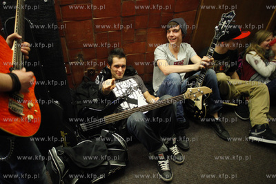 Gdansk. Budynek Not. Precasting do programu telewizji...