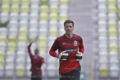 Gdansk. PGE Arena. Trening reprezentacji Polski wpilce...