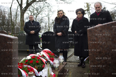 Cmentarz Garnizonowy w Gdańsku.  Minister Anna Maria...