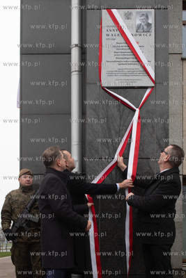 Budynek NSZZ Solidarność w Gdańsku. Uroczystość...