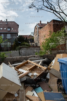 Gdańsk, Wrzeszcz, podwórko przy ulicy Wyspiańskiego...