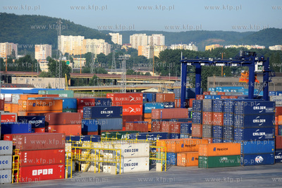 Gdynia Container Terminal GCT z pokladu Stena Baltica...