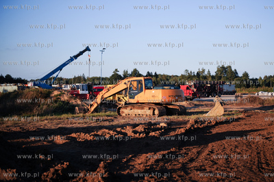 Lubocino powiat Pucki. Miejsce probnych odwiertow gazu...