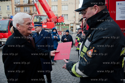 Gdansk. Komenda Wojewodzkiej PSP w Gdansku. Przekazanie...