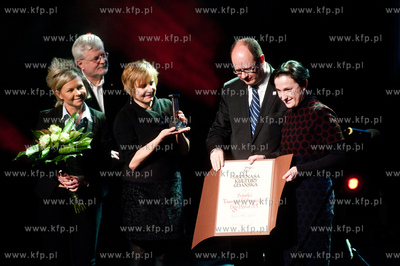 Gdansk. Teatr Wybrzeze. Uroczystosc wreczenia nagrod...