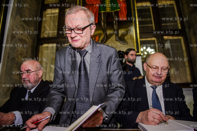 Gdansk. Wielka Sala Wety Ratusza Glownego Miasta. Promocja...