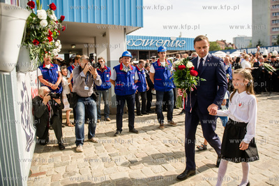 Gdansk. Obchody 35 lecia podpisania Porozumien Sierpniowych....