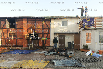 Reda k/Wejherowa. Stadnina Koni Pegaz po pozarze, w...