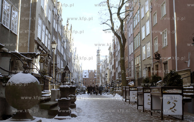 Glowne Miasto w Gdansku - nz ulica Mariacka - widok...