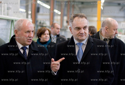 Wicepremier Waldemar Pawlak odwiedzil Bytow. Nz. wicepremier...