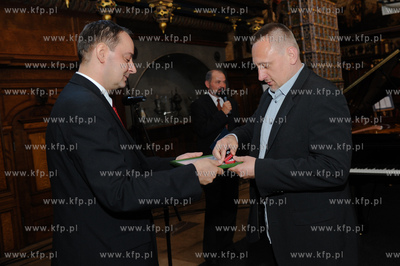 Gdansk. Dwor Artusa. Uroczystosc 65 lecia Radia Gdansk...