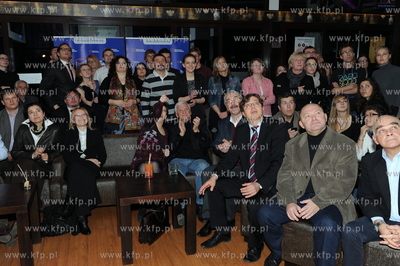 Sopot. Kawiarnia Atelier. Wieczor wyborczy Platformy...