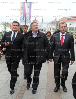 Sopot. Prezydent Bronislaw Komorowski uczestniczyl...