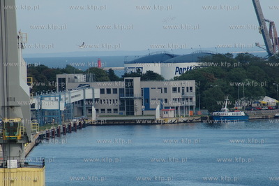 Gdansk, Port Gdanski. Terminal promowy Westerplatte,...