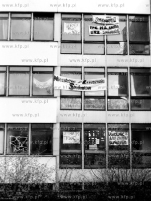 Gdansk. Strajk majowy na Uniwersytecie Gdanskim, Wydzial...