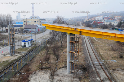 Budowa estakady rowerowej wzdluz Estakady Kwiatkowskiego...