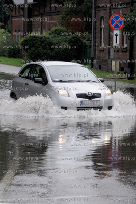 Dwukrotnie wielkie nwalnice nawiedzily Wejherowo. Ulewa...