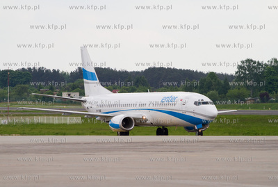Port Lotniczy Gdansk im. Lecha Walesy. Nz.Boeing 737...