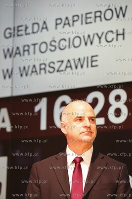 Warszawa Debiut Energa SA na gieldzie N/z prezes zarzadu...