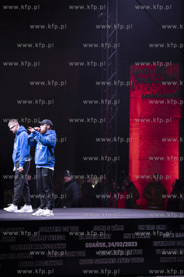 Gdańsk. Plac Solidarności. Europejski wiec solidarności...