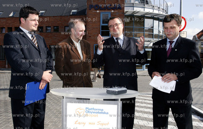 Sopot, komisariat miejski policji. Konferencja prasowa...