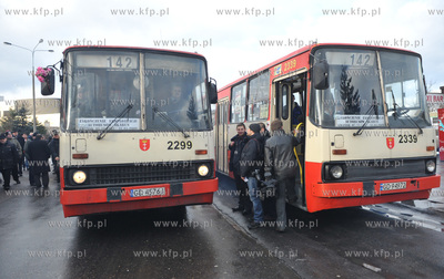 Pozegnanie z autobusem miejskim Ikarus w Gdansku. Przez...