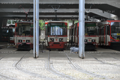 Zajezdnia tramwajowa na ulicy Abrahama w Gdansku Wrzeszczu.20.09.2010Fot....