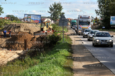 Budowa trasy WZ wzdluz ulicy Kartuskiej na odcinku...