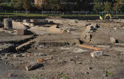 Budowa Muzeum II Wojny Swiatowej na ul. Walowej w Gdansku....