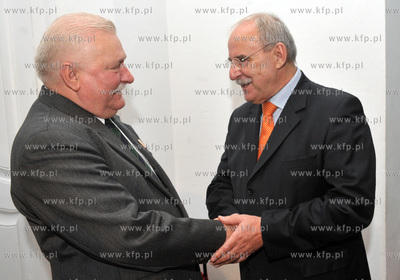 Urodziny Lecha Walesy w Palacu Opatow w Gdansku Oliwie....