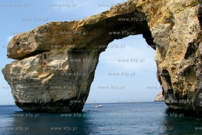 Malta. Lazurowe Okno na wyspie Gozo 01.05.2013 fot....