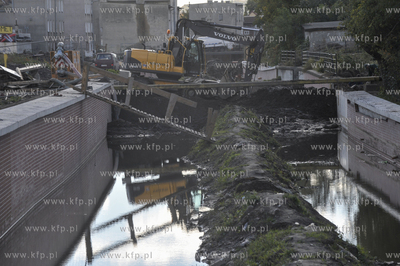 Gdańsk Orunia. Okolice mostu nad kanałem Radunii...