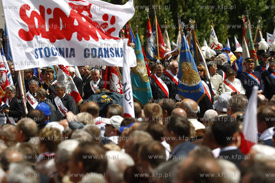 Gdansk. Uroczystosci rocznicowe z okazji obalenia komunizmu...