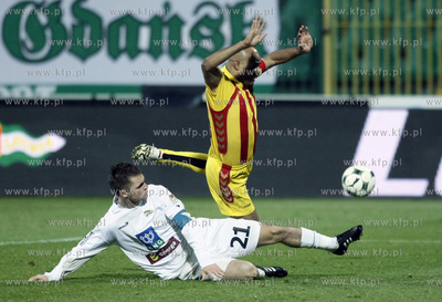 Gdansk. Mecz o mistrzostwo Ekstraklasy Lechia Gdansk...