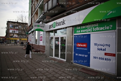 Gdansk. Zamkniety Getin Bank przy ul. Rajskiej.
29.02.2012
fot....