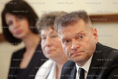 Gdansk. Hotel Scandic. Konferencja prasowa Krzysztofa...