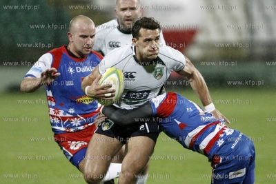 Ekstraliga rugby. Mecz Lechia Gdansk - Budowlani Lodz....