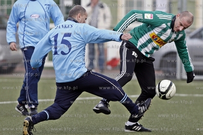 Gdansk. Boisko przy ul. Traugutta.  Noworoczny mecz...