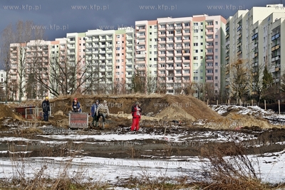 Gdansk Zaspa. Rozpoczecie budowy Nowej Gildii w okolicach...