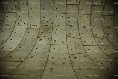 Tunel pod Martwa Wisla, wywiercony przez maszyne TBM.17.01.2014fot....