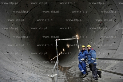 Tunel pod Martwa Wisla, wywiercony przez maszyne TBM.
17.01.2014
fot....