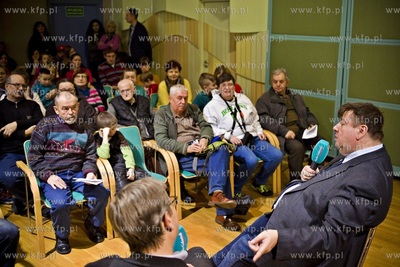 Dzień otwarty Radia Gdańsk. Nz. spotkanie z Piotrem...