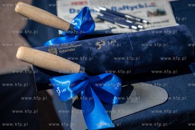 Wmurowanie kamienia węgielnego pod Centrum Sportu....