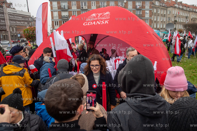 Gdańsk. Parada z okazji Narodowego Święta Niepodległości....
