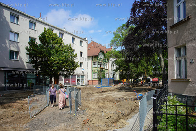 Sopot, Remont ulicy 3 maja w Sopocie. 29.06.2022 /...