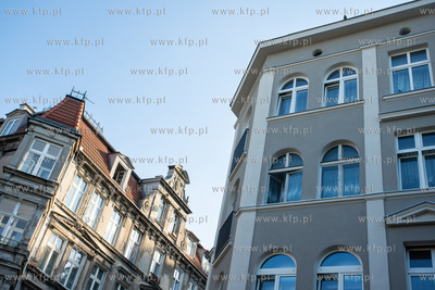 Rewitalizaja Biskupiej Górki. Nz. Kamienice przy ul....