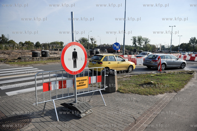 Gdansk. Remont torowiska oraz nawierzchni na ulicy...