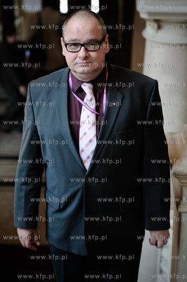 Gdansk. Nowy Ratusz. Sesja Rady Miasta Gdanska. 
Nz...